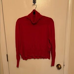 Heidi Merrick Turtleneck Sweater in poppy red